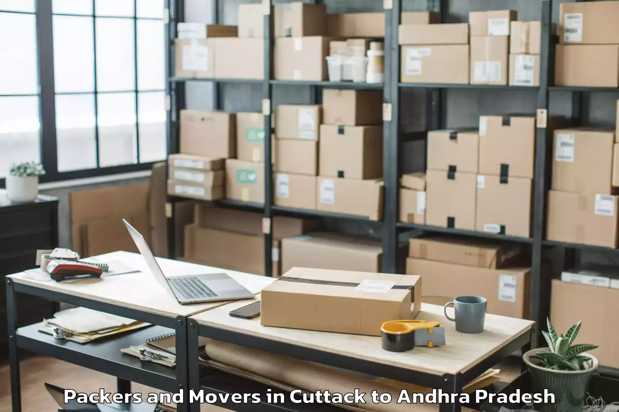 Book Cuttack to Gudlavalleru Packers And Movers Online